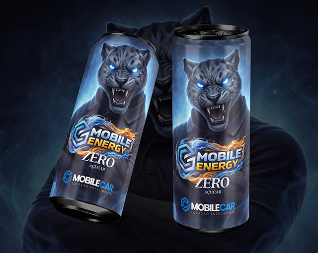 Mobile Energy Zero Açúcar Mascote